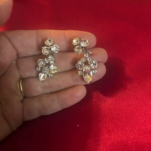 Gustav Sherman Screw Back Earrings with Swarovski Crystals